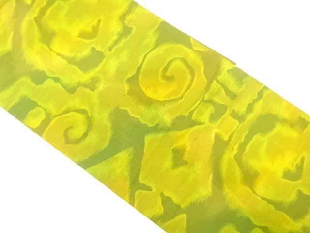 JAPANESE KIMONO / ABSTRACT PATTERN WEAVE: TSUMUGI NAGOYA OBI